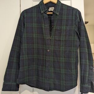 L.L. Bean plaid flannel